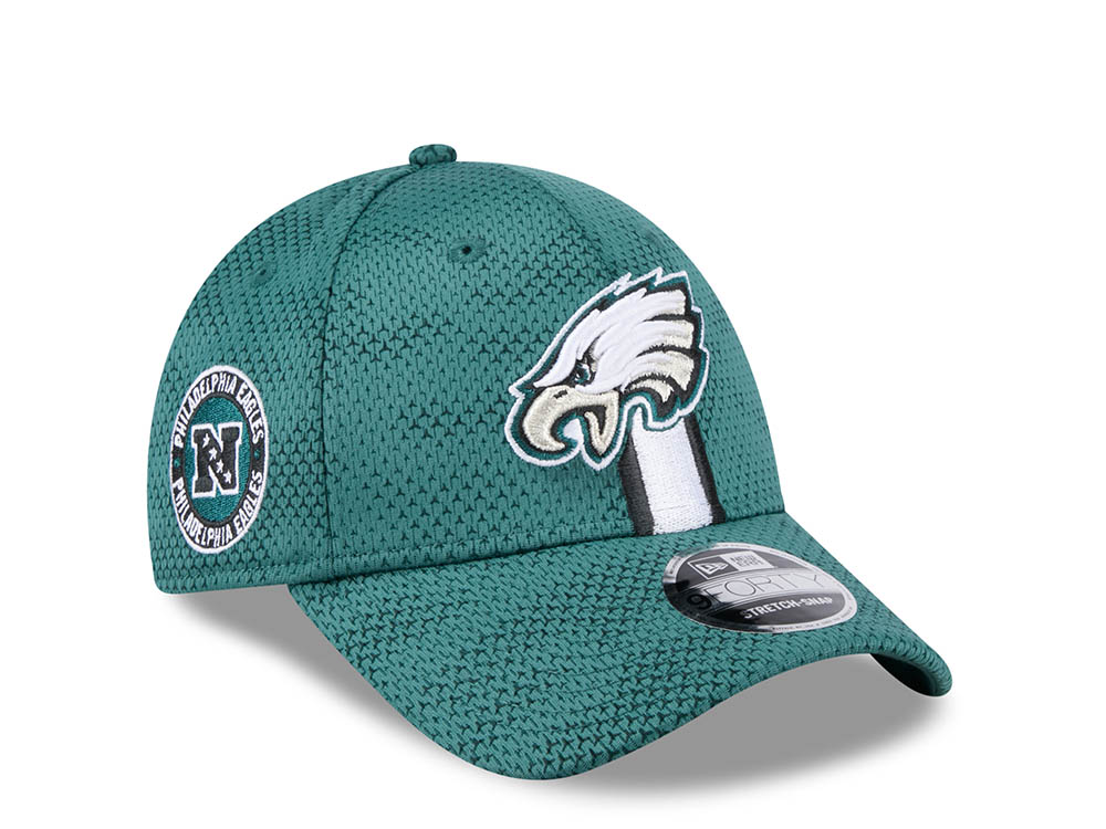 New Era Philadelphia Eagles Sideline 2024 9Forty Stretch Snapback Hat