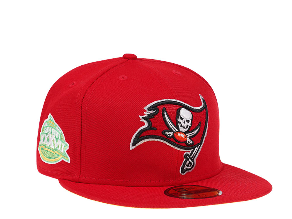 New Era Tampa Bay Buccaneers Citruspop Patch Super Bowl XXXVII 59fifty Fitted Hat