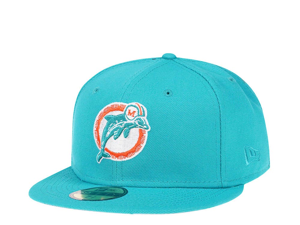 New Era Miami Dolphins Teal Classic Edition 59Fifty Fitted Hat