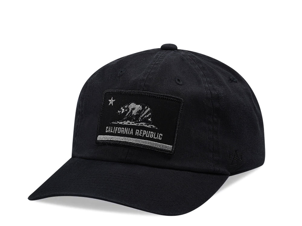 American Needle California Conrad Black Strapback Hat