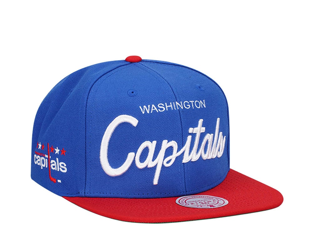 Mitchell & Ness Washington Capitals Vintage Script Snapback Hat