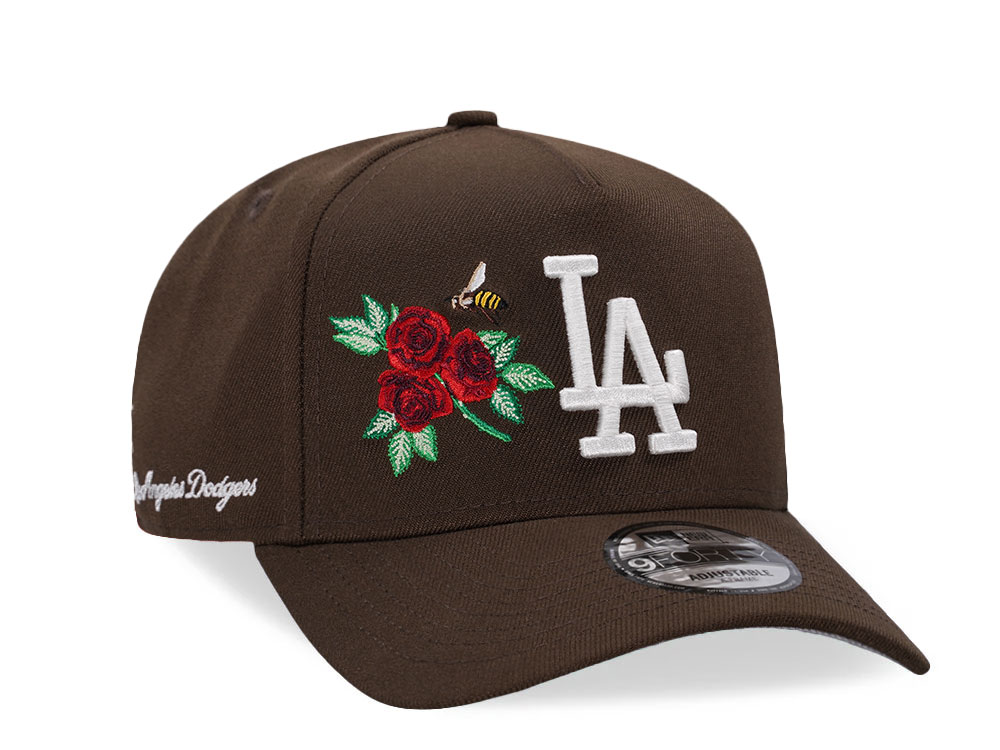 New Era Los Angeles Dodgers Walnut Flowers 9Forty A Frame Snapback Hat