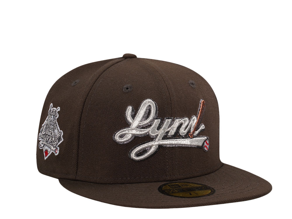 New Era Ottawa Lynx Walnut Metallic Throwback Edition 59Fifty Fitted Hat