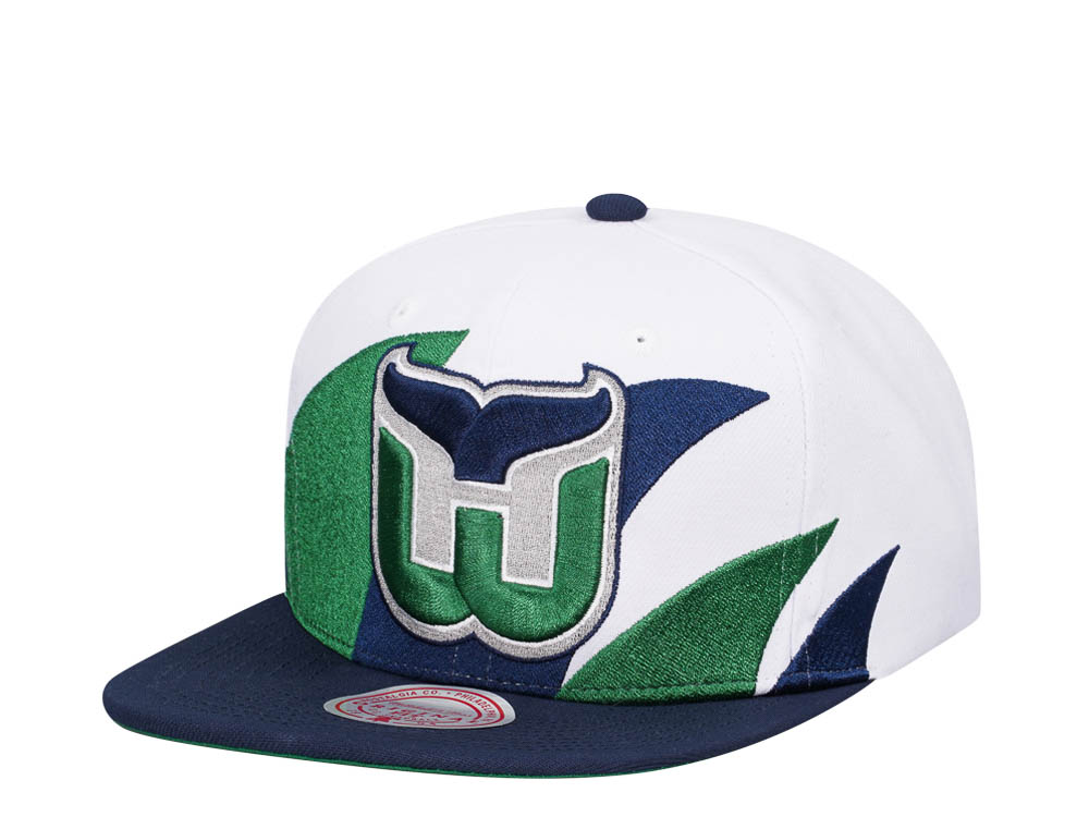 Mitchell & Ness Hartford Whalers Vintage Sharktooth Snapback Hat