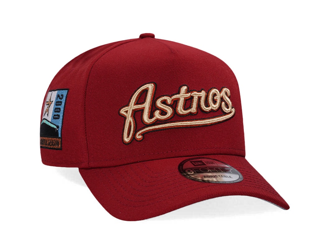 New Era Houston Astros Inaugural Season 2000 Brick 9Forty A Frame Snapback Hat