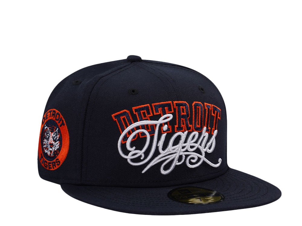 New Era Detroit Tigers Prime Script Navy Edition 59Fifty Fitted Hat