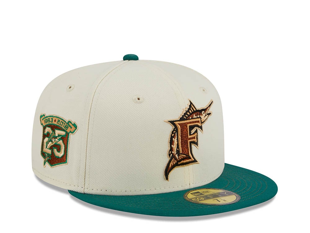 New Era Florida Marlins 25th Anniversary Stone Two Tone Edition 59Fifty Fitted Hat