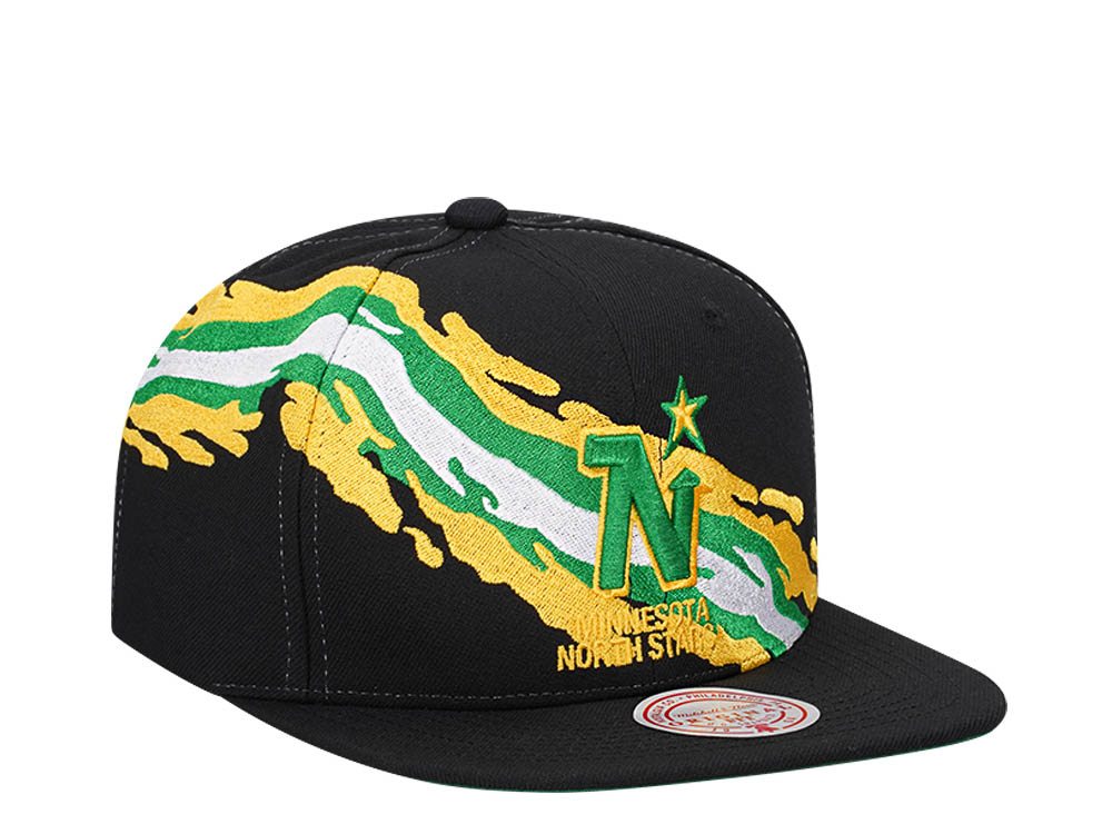 Mitchell & Ness Minnesota North Stars Vintage Paintbrush Snapback Hat