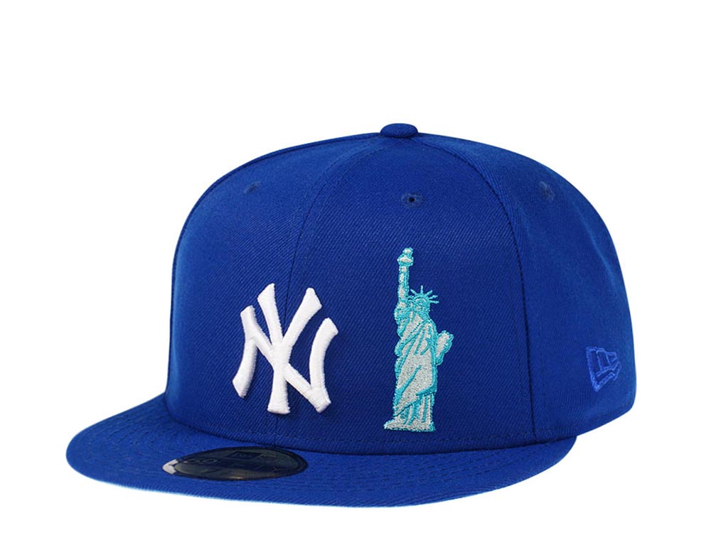 Haiku bitter Omleiding New Era New York Yankees Icons Glacier Blue Edition 59Fifty Fitted Cap |  EXCLUSIVE HATS | CAPS | TOPPERZSTORE.COM