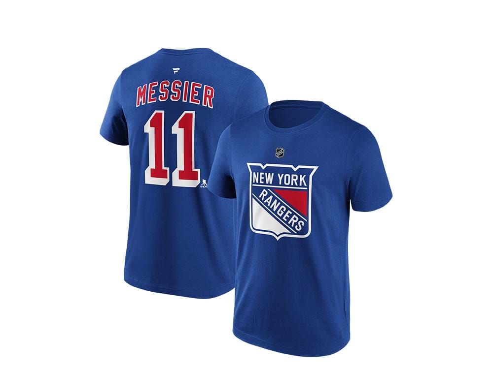 New York Rangers Mark Messier Vintage Blue Throwback Jersey