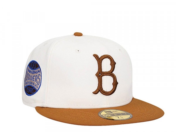 New Era Brooklyn Dodgers Jackie Robinson Centennial Chrome Two Tone Edition  59Fifty Fitted Hat, EXCLUSIVE HATS, CAPS