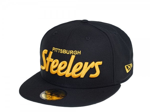 New Era Pittsburgh Steelers Script Edition 59fifty Fitted Cap Topperzstore Com