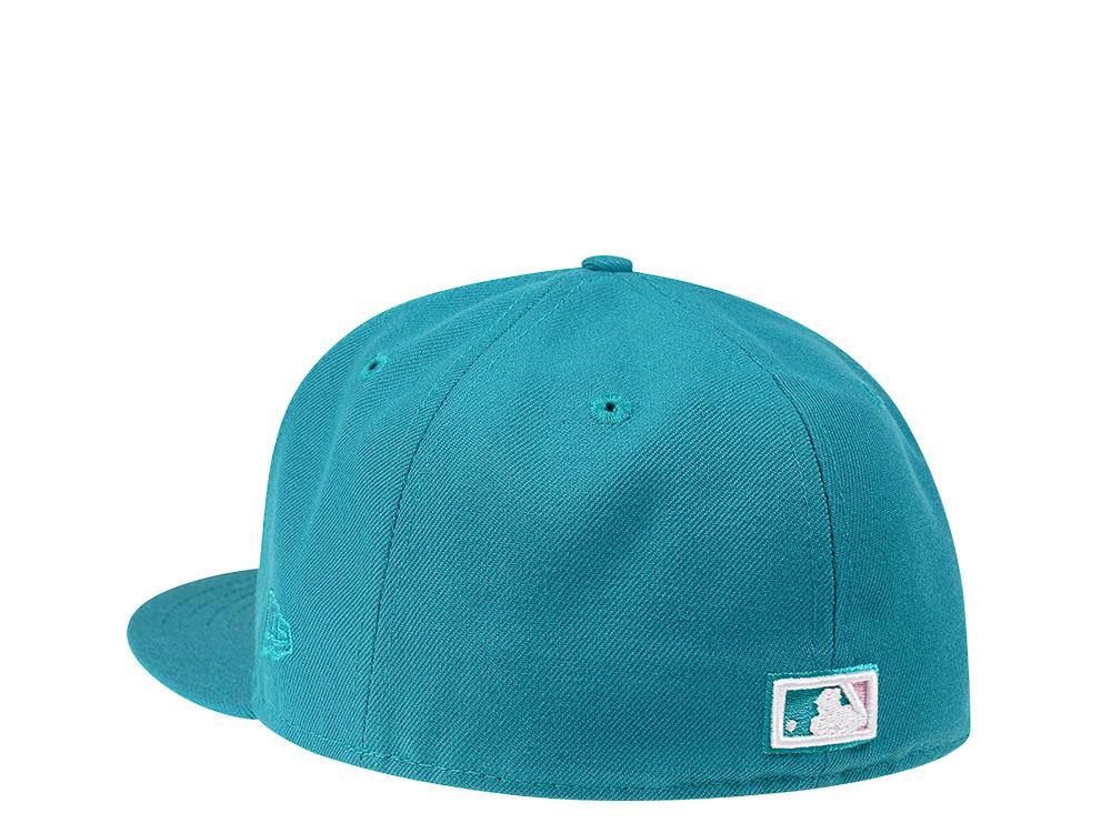 Seattle Mariners 2001 All Star Game New Era 59FIFTY Fitted Hat (oceanside Blue Snow White Green Under BRIM) 7 3/8