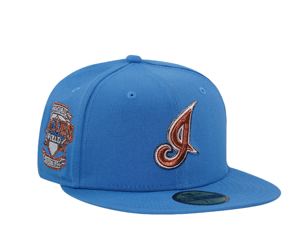Cleveland Indians Navy Cursive 59FIFTY Fitted Hats