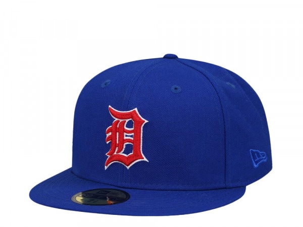 New Era Detroit Tigers Blue Throwback Edition 59Fifty Fitted Hat