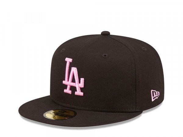 New Era Los Angeles Dodgers League Essential Black Pink Edition 59Fifty  Fitted Hat