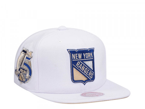 Mitchell & Ness New York Rangers 75th Anniversary Vintage Edition Dynasty  Fitted Hat