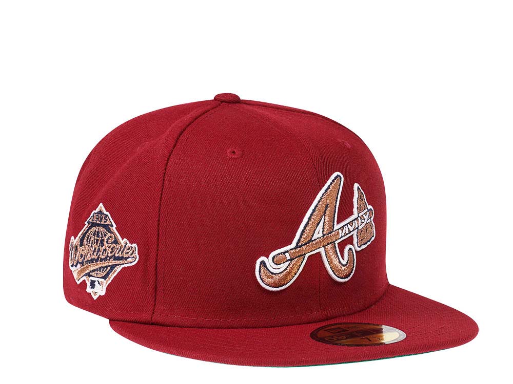 Atlanta Braves Pro Standard World Series Champions Snap Back Hat RARE PINK  Bill