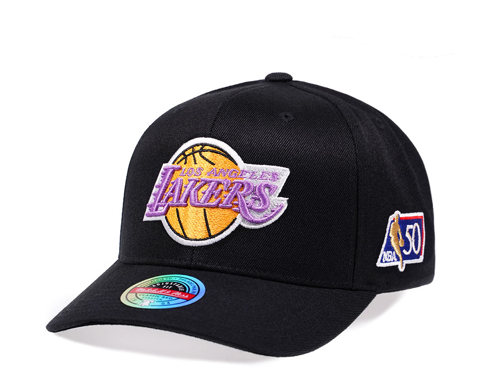 Mitchell & Ness Los Angeles Lakers 76ers 2001 NBA Finals Snapback Hat  Cap Khaki