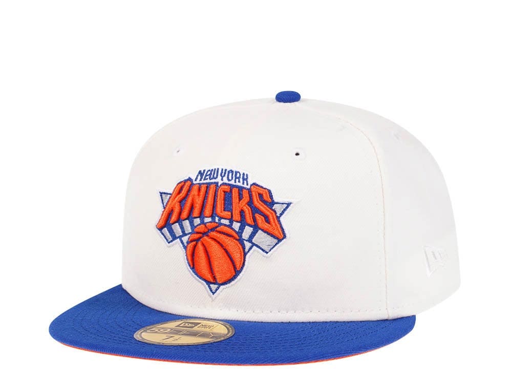 New York Knicks New Era Two-Tone 59FIFTY Fitted Hat - Light Blue/Green