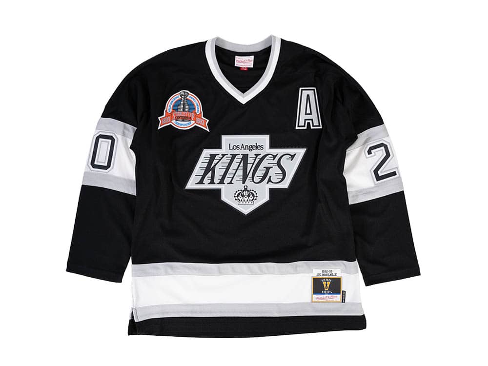 Los Angeles Kings No20 Luc Robitaille Green Salute to Service Jersey