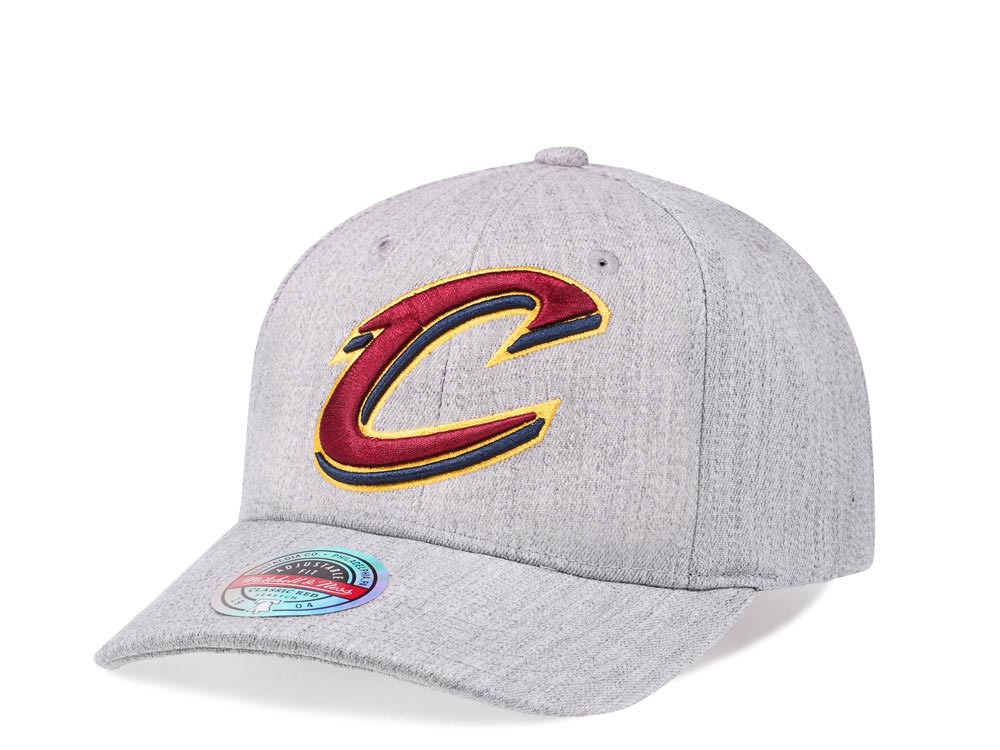 Mitchell & Ness Cleveland Cavaliers Heather Gray Red Line Solid