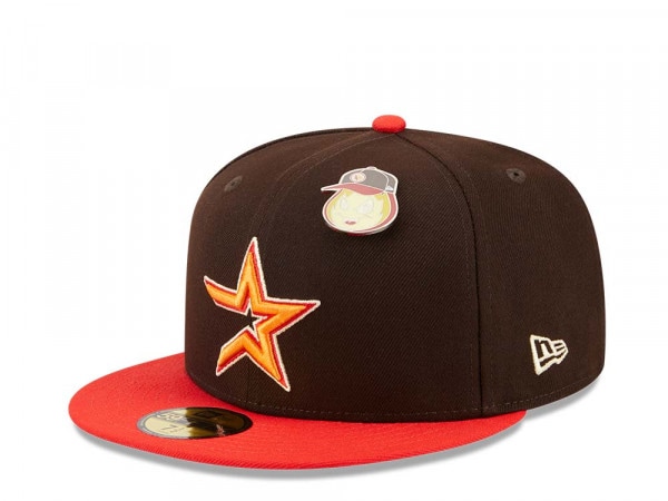 7 1/4 Houston Astros Two Tone Stone Grey Gold Brown Pink 59fifty