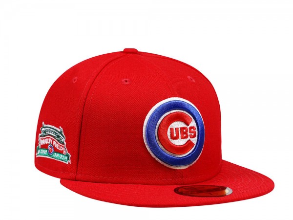 Men's Chicago Cubs New Era Maroon 100 Years Wrigley Field Color Fam Lava  Red Undervisor 59FIFTY