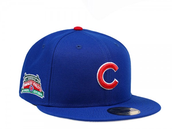 New Era 59Fifty Chicago Cubs Wrigley Field Patch Jersey Hat - Cardinal