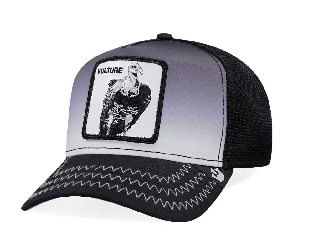 Goorin Bros Vulture Back of Buzzard Black Trucker Snapback Hat | CURVED ...